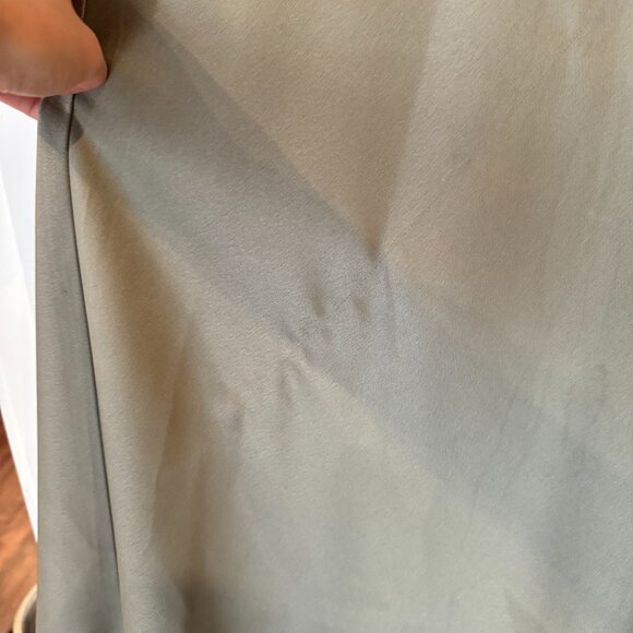 BHLDN Leila Deep-V Flutter-Sleeve Satin A-Line Gown - Picture 4 of 6